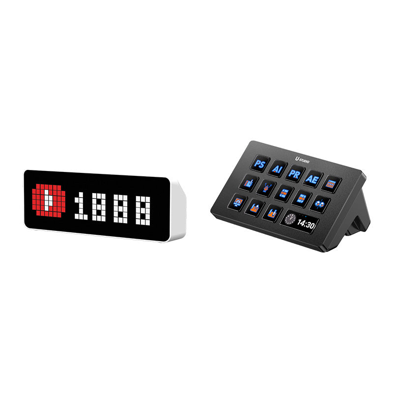 Stream Deck & Pixel Uhr Desktop Kit