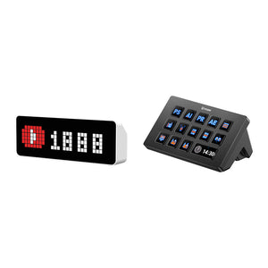 Stream Deck & Pixel Uhr Desktop Kit